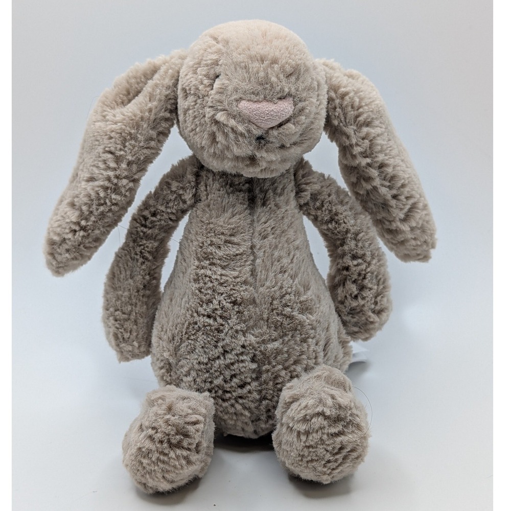 Jellycat‎ Bashful Bunny Plush Stuffed Animal Beige Small 8 inch Easter Rabbit